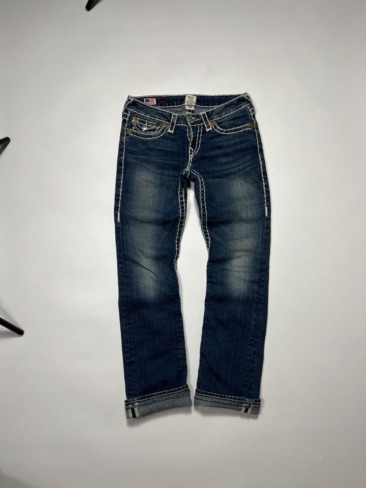 True Religion Vintage Y2K True Religion Billy Super Flare Low Rise Jeans Size 27" / US 4 / IT 40 - 2 Thumbnail