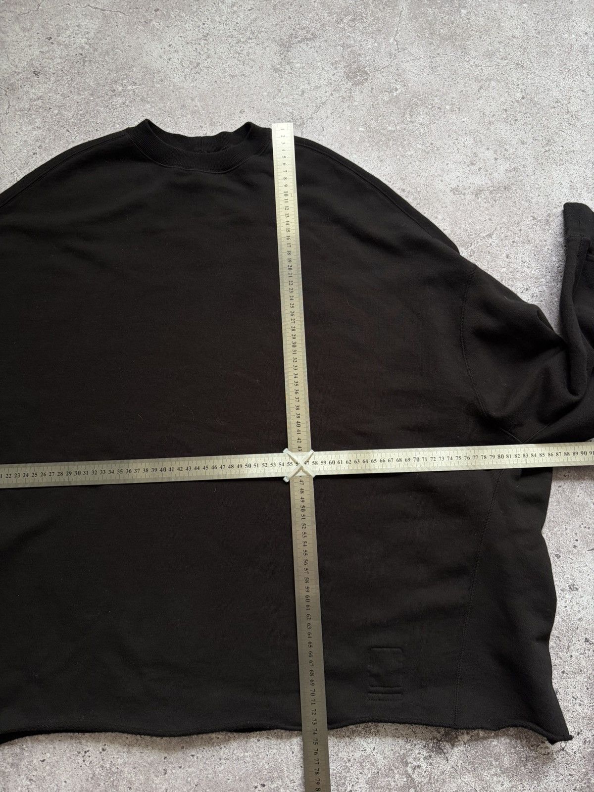 Rick Owens Drkshdw Rick Owens Drkshdw Oversized Black One Size Sweatshirt Size US L / EU 52-54 / 3 - 9 Thumbnail