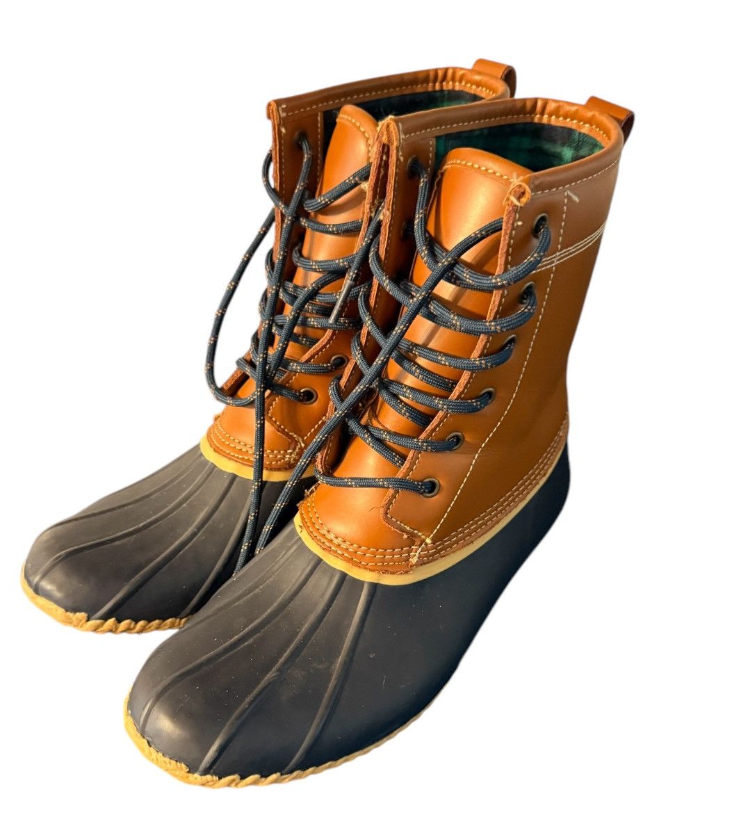 Lands' End Lands End Flannel Insulated Duck Rain Boots Womans 9 B Size US 9 / IT 39 - 1 Thumbnail
