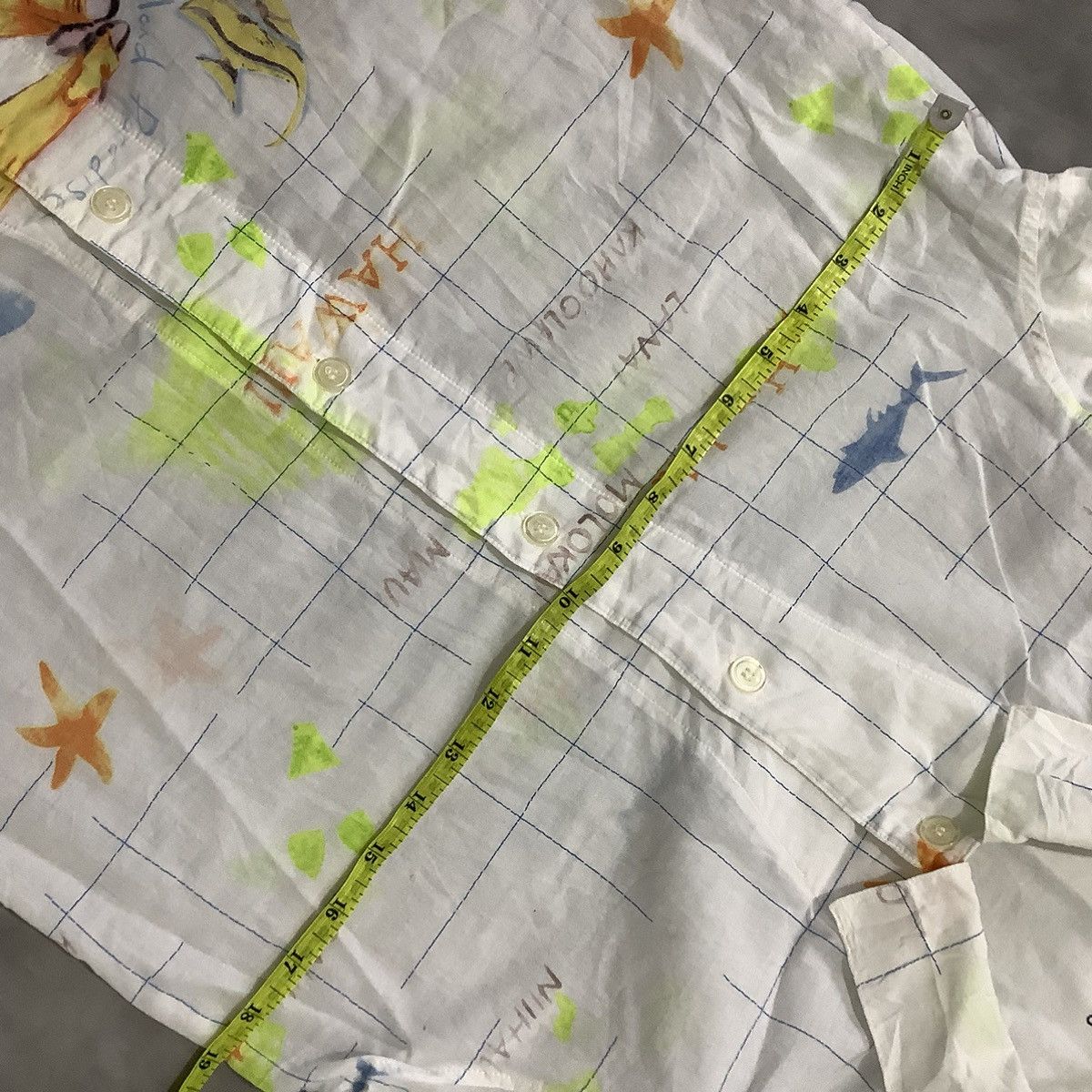 Issey Miyake × Tsumori Chisato Tsumori Chisato Sleep Hawaian Shirt Art Printed Size M / US 6-8 / IT 42-44 - 8 Thumbnail