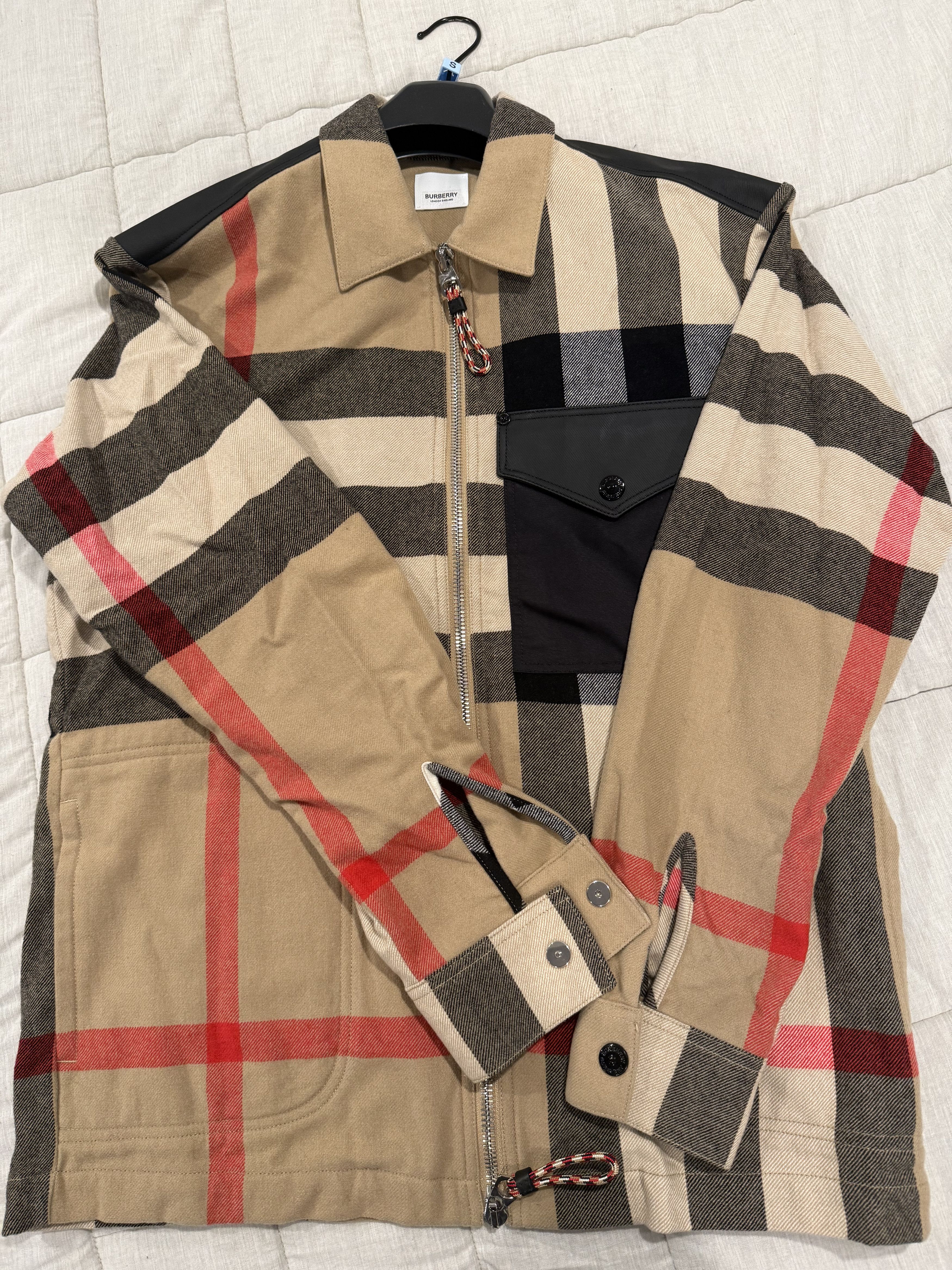 Burberry Panel Check Wool Cotton Shirt Size US S / EU 44-46 / 1 - 1 Thumbnail