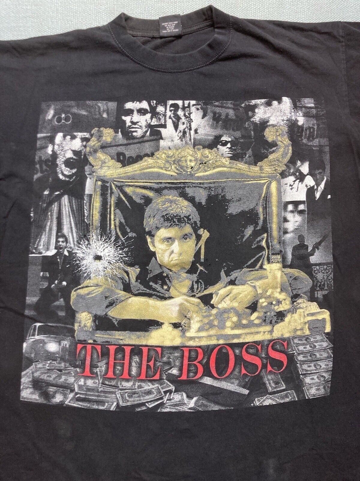 Vintage VTG y2k t shirt Scarface Tony Montana the boss graphic XXL Size US XXL / EU 58 / 5 - 3 Thumbnail