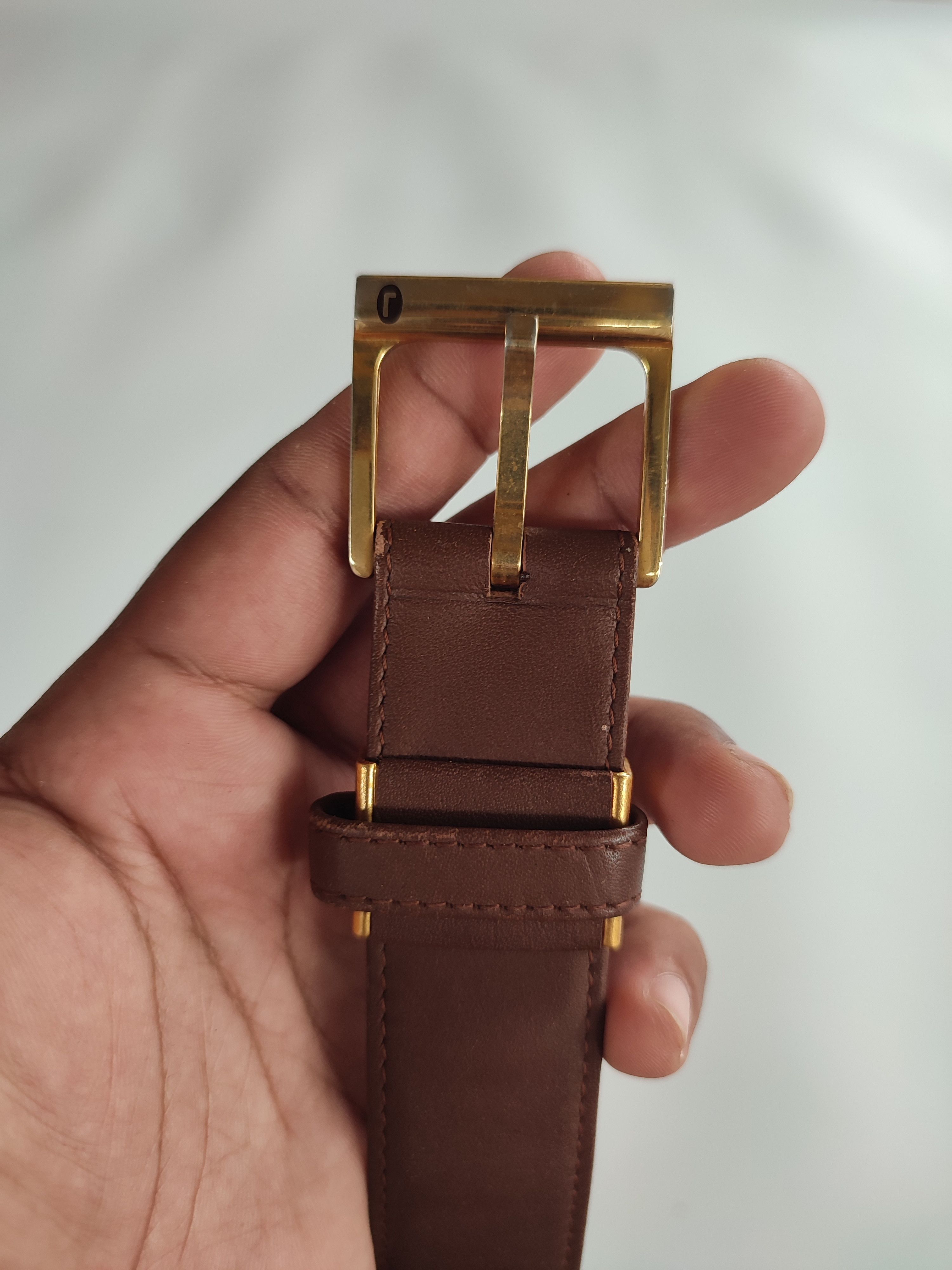 Lancel Lancel Paris Brown Leather Belt Size 38 - 2 Thumbnail
