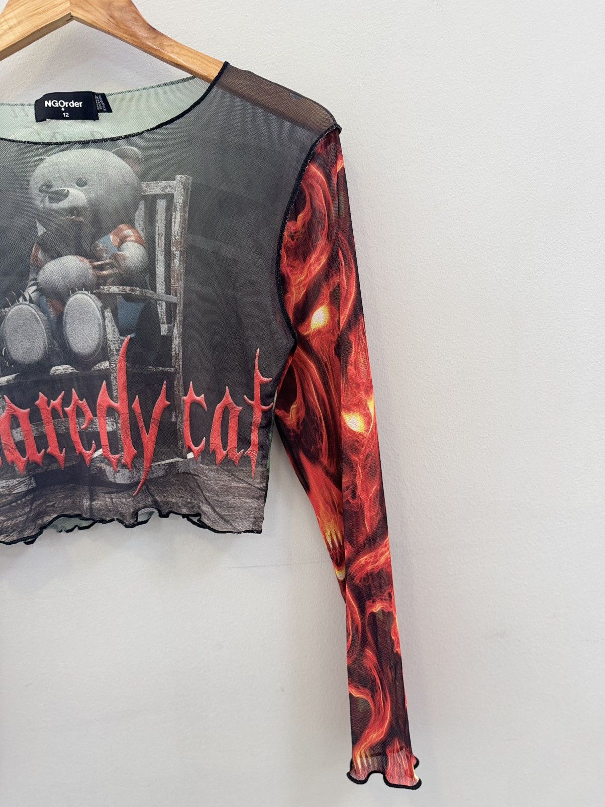 Japanese Brand Very crazy Mesh Top Y2K Hype Size S / US 4 / IT 40 - 3 Thumbnail