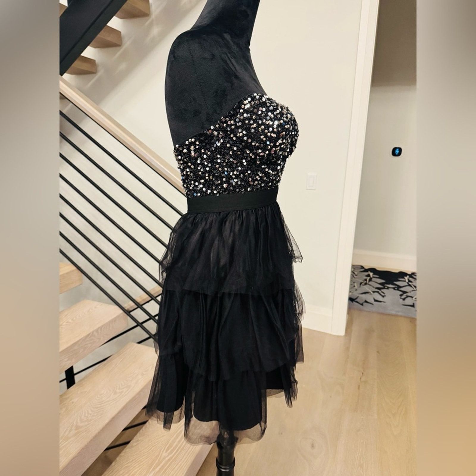 Other Elegant Black Sequin Dress with tutu skirt size XS Size XS / US 0-2 / IT 36-38 - 2 Thumbnail