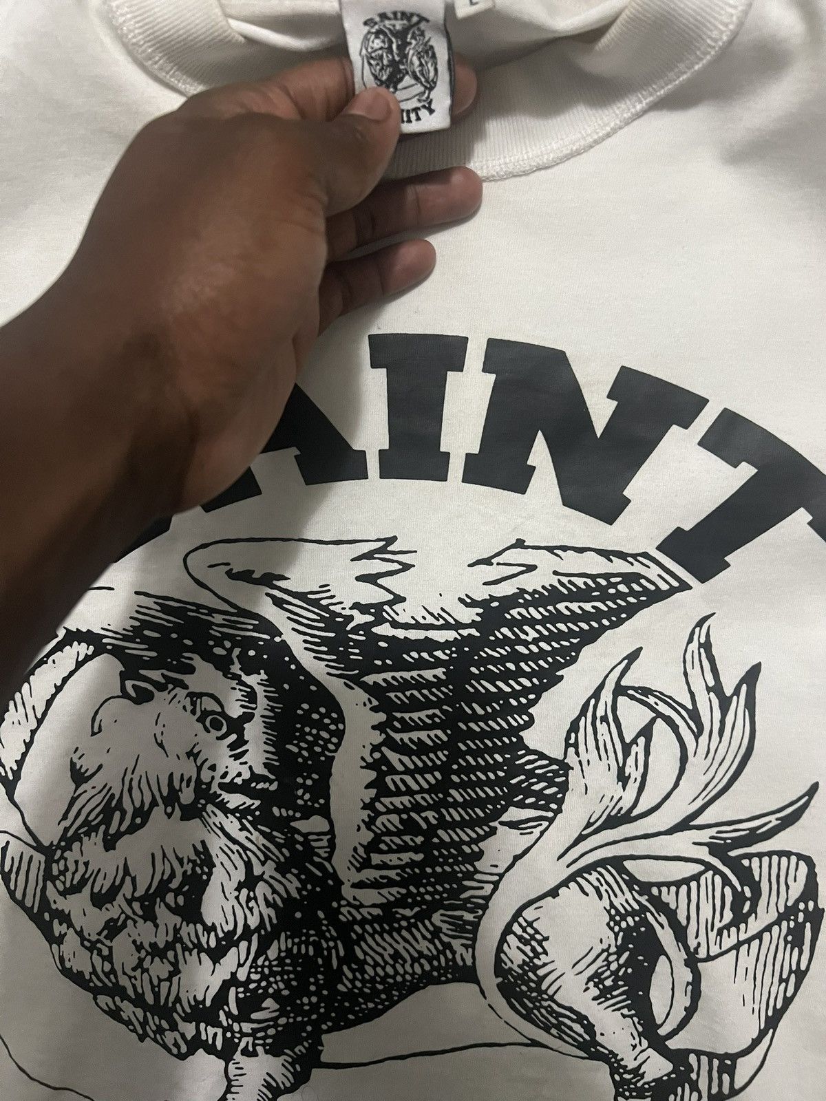 Saint Vanity Saint Vanity White Tee Size US L / EU 52-54 / 3 - 1 Thumbnail