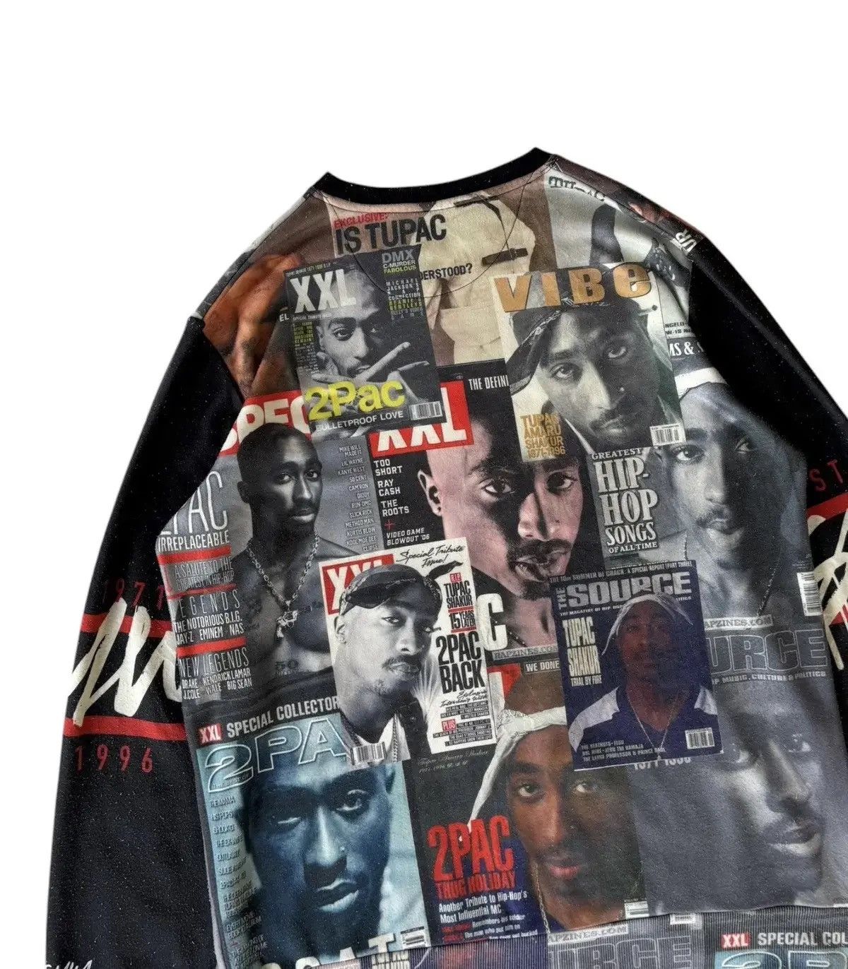 Hysteric Glamour RARE🔥TUPAC SHAKUR ALL OVER PRINT OVERSIZED SWEATSHIRT Size US XL / EU 56 / 4 - 7 Thumbnail