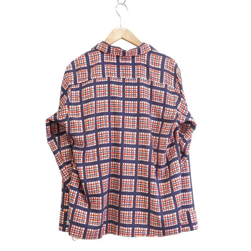 Needles Shirt Cut Off Bottom Checkered Orange Size US S / EU 44-46 / 1 - 2 Thumbnail