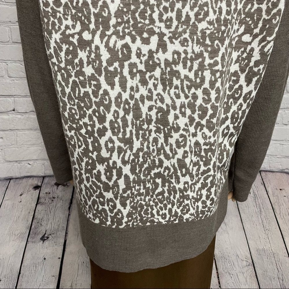 Chicos Chico’s Hanna Leopard-Print Sweater Size 2 US L Size L / US 10 / IT 46 - 9 Thumbnail