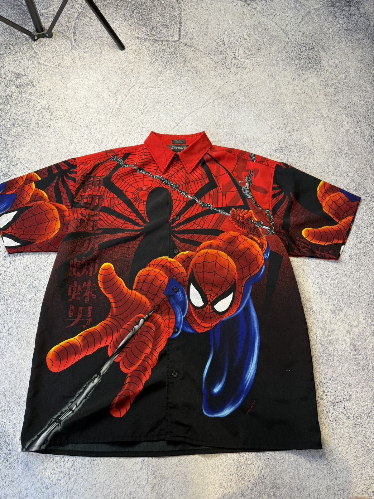 Marvel Comics Vintage Changes Spiderman 2001 AOP Button Up Shirt Size US M / EU 48-50 / 2 - 12 Thumbnail