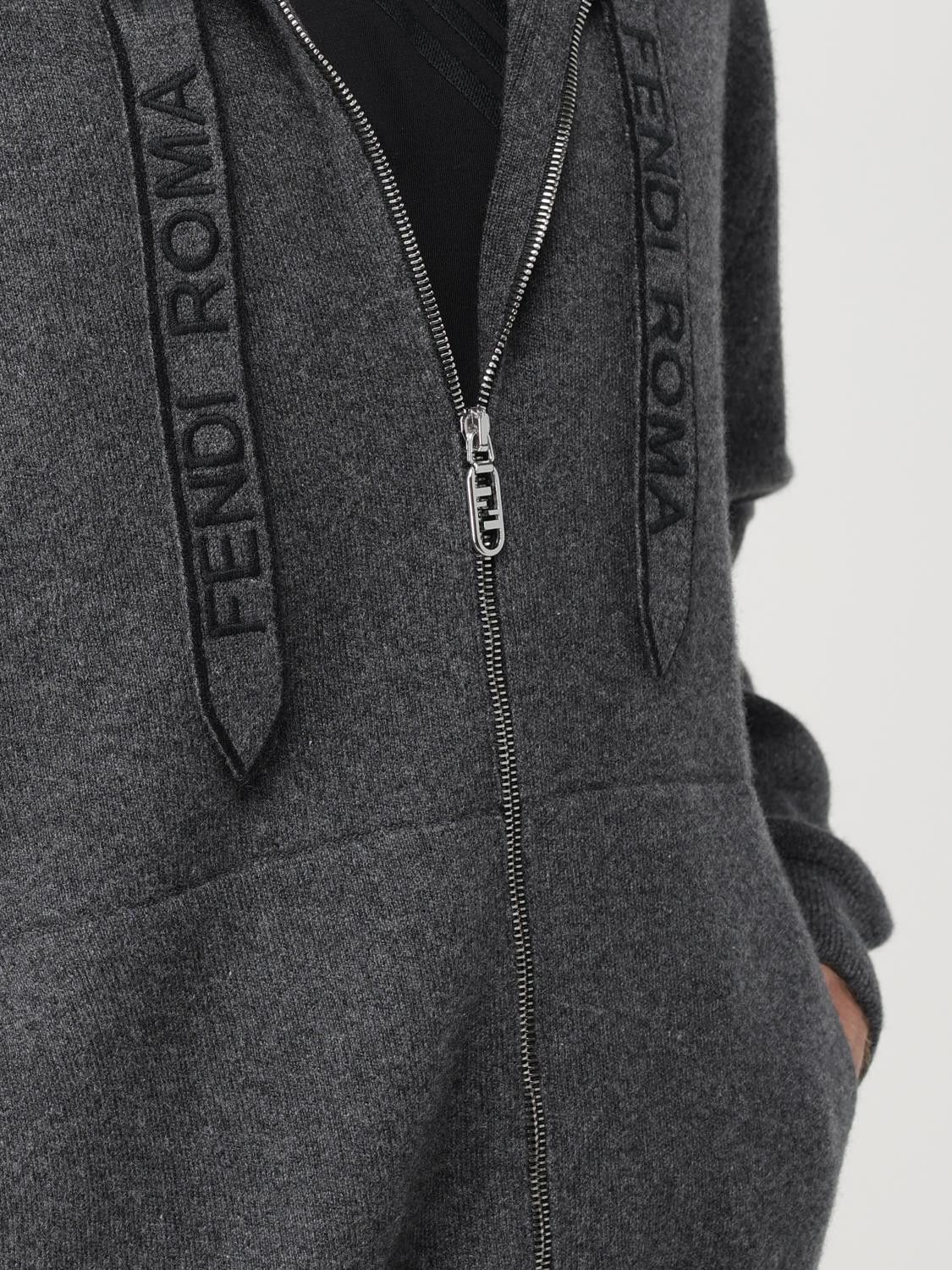 Fendi o1s1wg110226 Cardigan in Dark Gray Size US M / EU 48-50 / 2 - 5 Thumbnail
