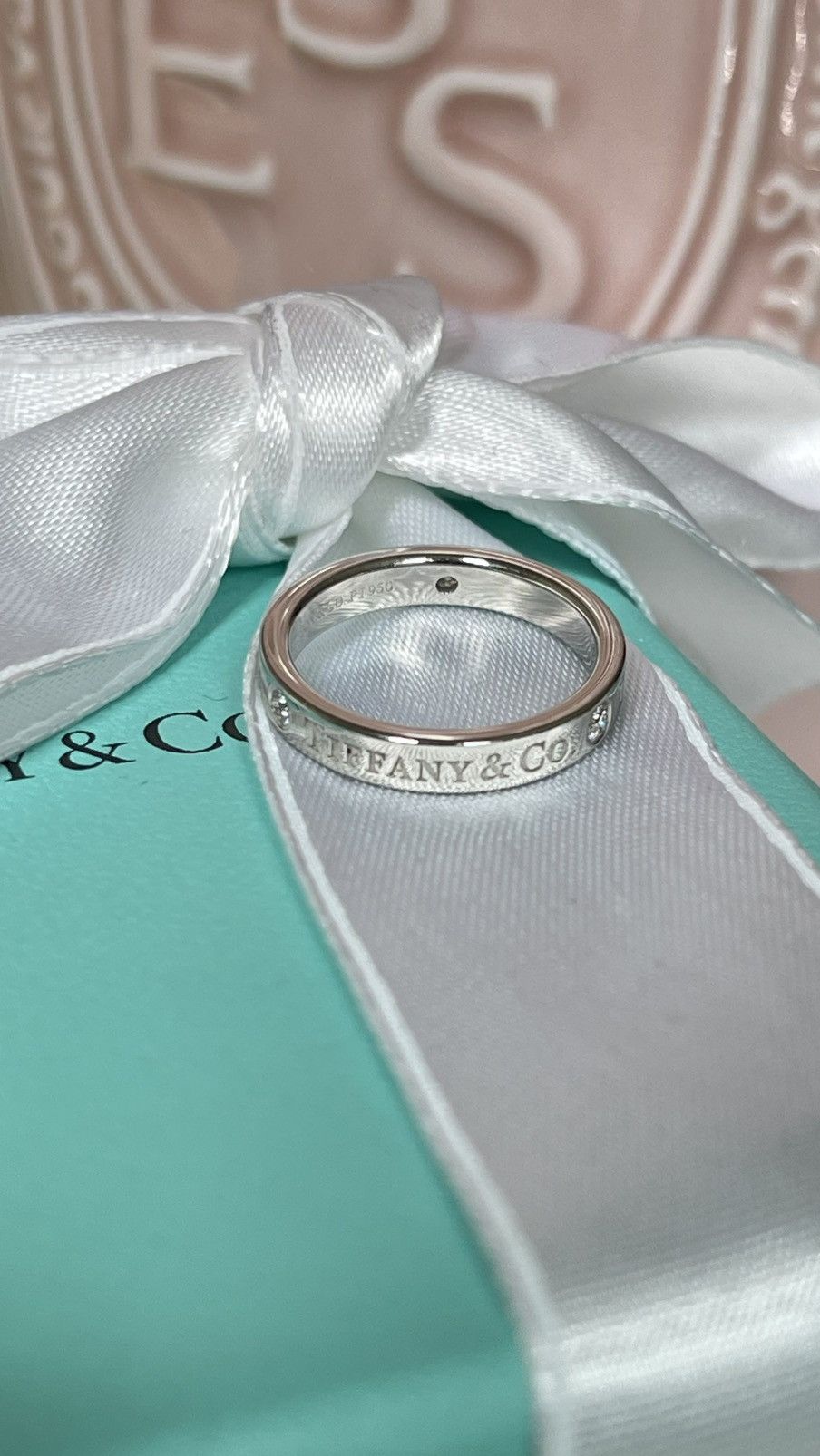 Tiffany & Co. Tiffany & Co. Band Ring Diamonds Platinum size 4 NEW $2600 Size ONE SIZE - 9 Thumbnail