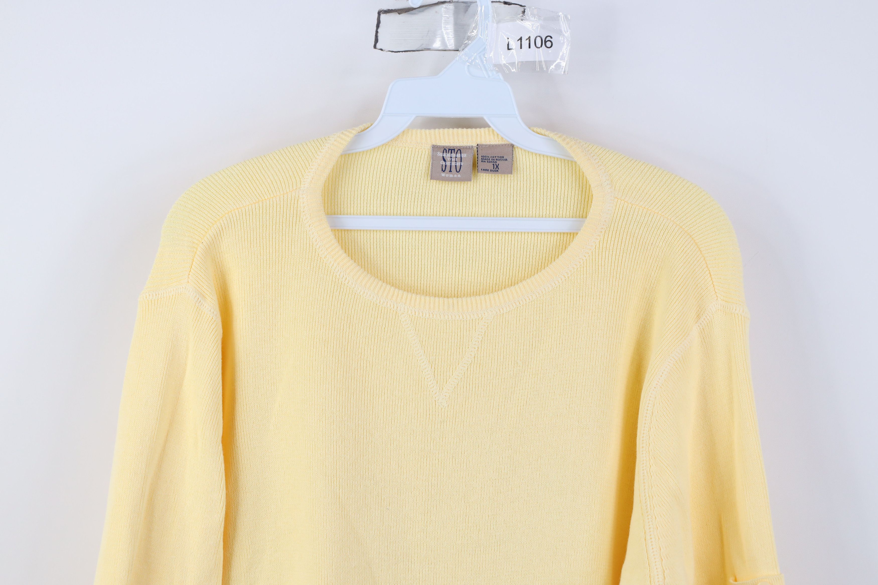 Vintage Vintage 90s Streetwear Lightweight Ribbed Knit Sweater Size XL / US 12-14 / IT 48-50 - 2 Thumbnail