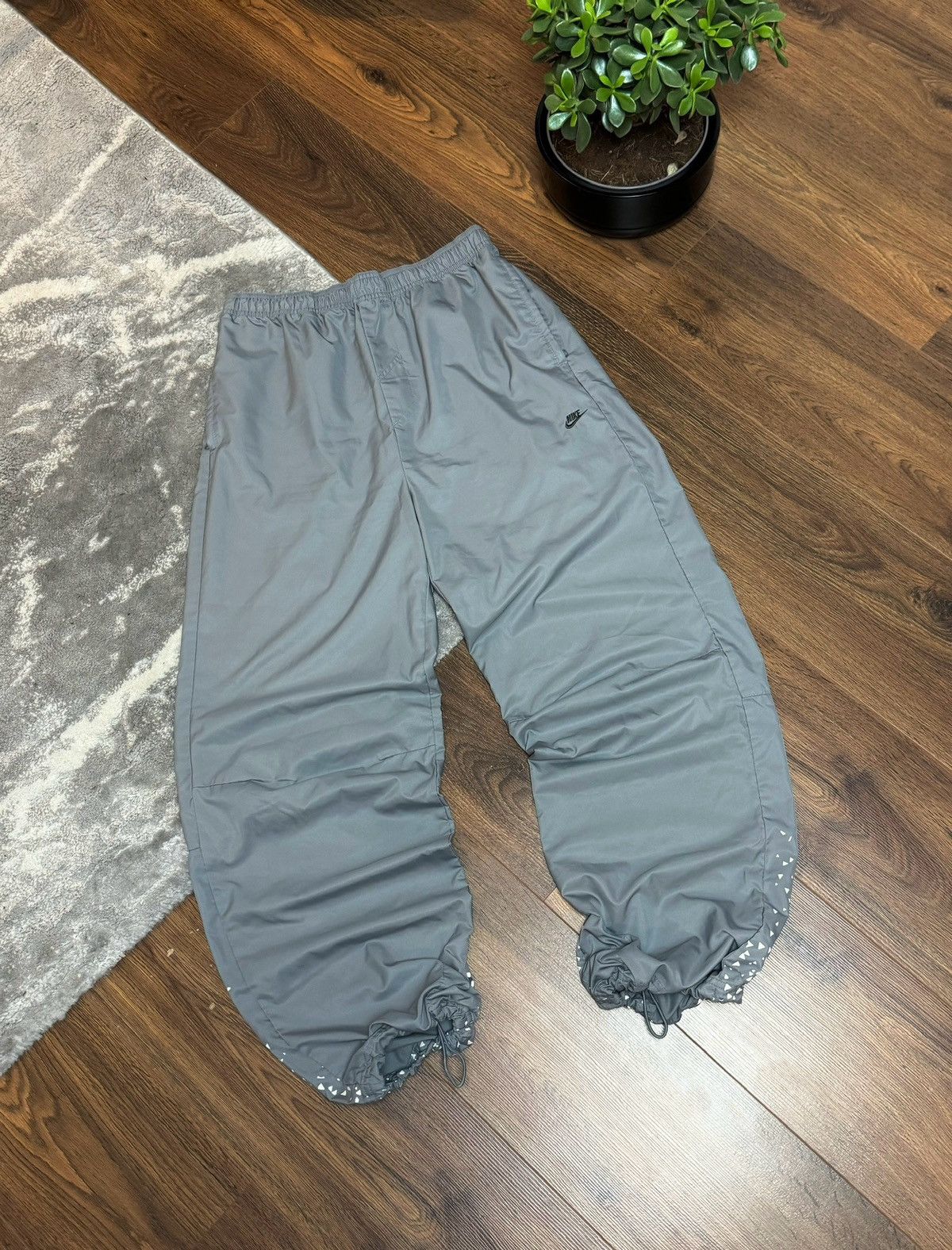 00s Nike Vintage Nylon Baggy Joggers Tn Plus Pants Y2K Drill