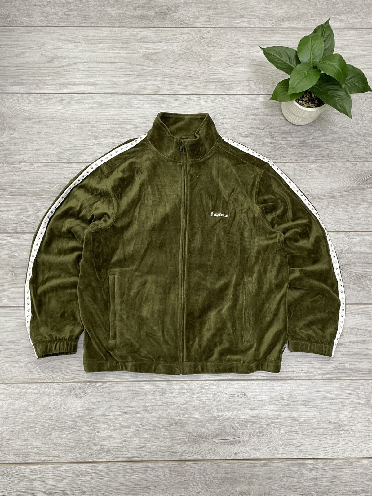 Nike × Supreme Supreme Nike Velour Track Jacket | Grailed