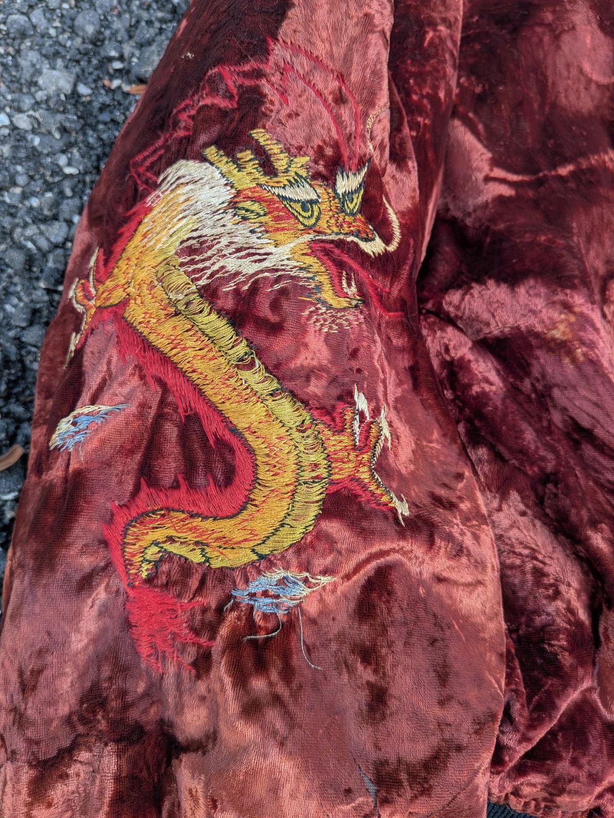 Other Vintage Korean war velvet embroidered Dragon souvenir jacket Size US L / EU 52-54 / 3 - 4 Thumbnail