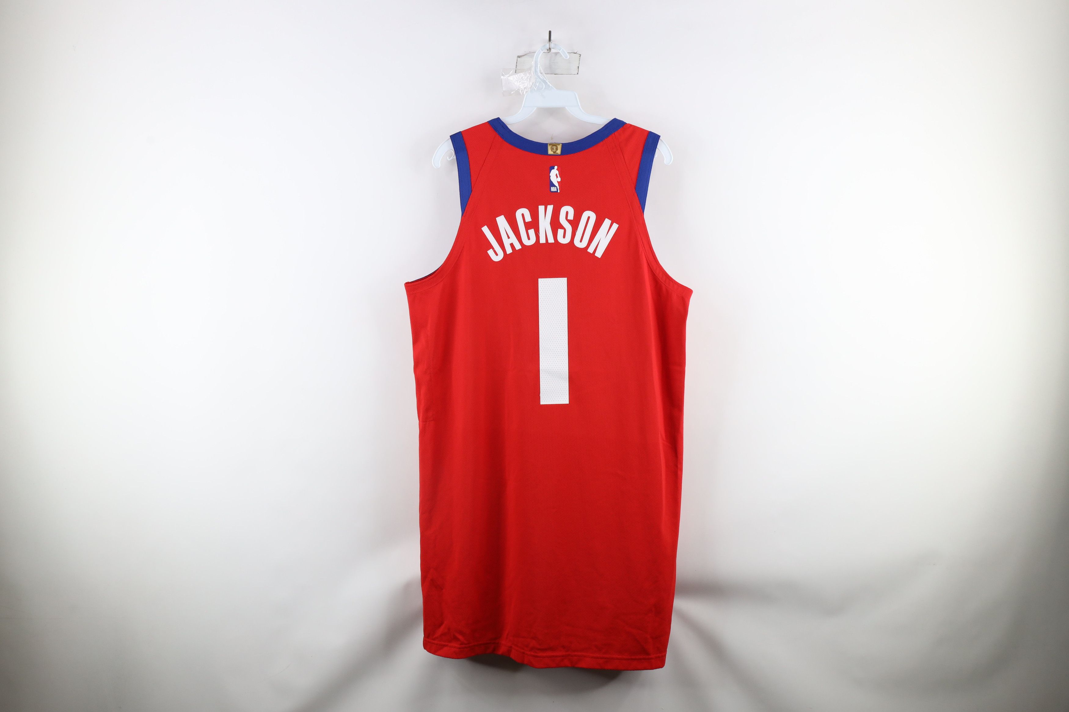 Nike × Vintage Nike Vaporknit NBA Reggie Jackson Pistons Basketball Jersey Size US L / EU 52-54 / 3 - 14 Thumbnail