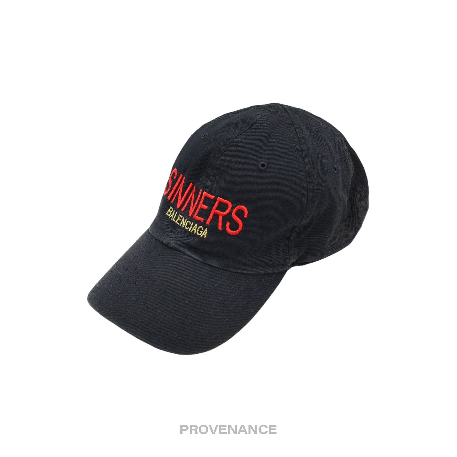 Balenciaga 🔴 Balenciaga Sinners Cap - Washed Black Size ONE SIZE - 2 Thumbnail