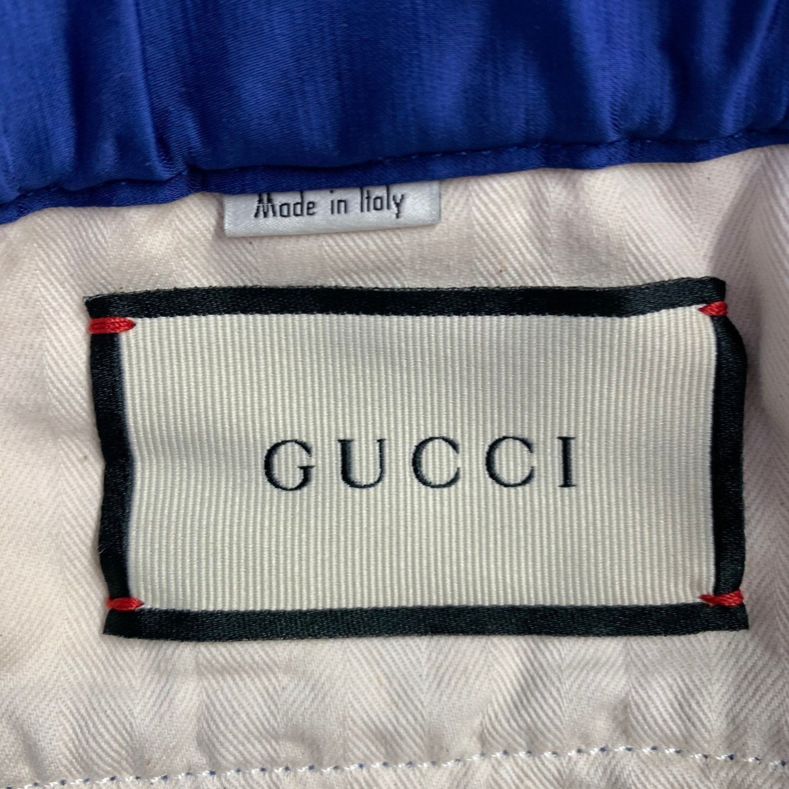 Gucci Size 32 Blue Red Stripe Viscose Linen Joggers Casual Pants Size US 32 / EU 48 - 4 Thumbnail
