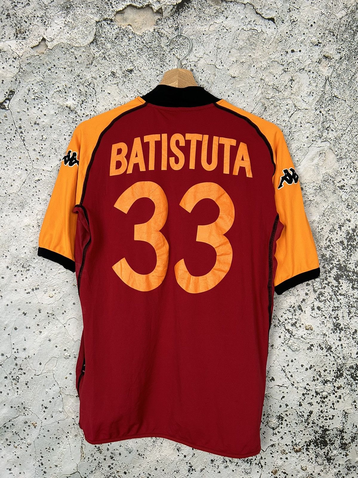 Kappa AS Roma Batistuta Soccer Jersey Vintage 90s Rare Kappa Size US L / EU 52-54 / 3 - 1 Thumbnail