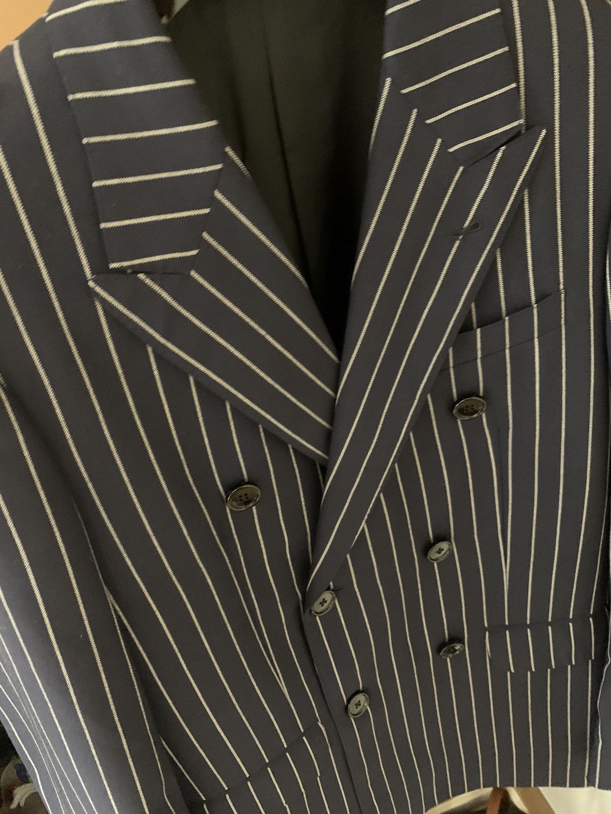Celine Celine 2019SS Navy Tennis Stripe Blazer Size US S / EU 44-46 / 1 - 2 Thumbnail