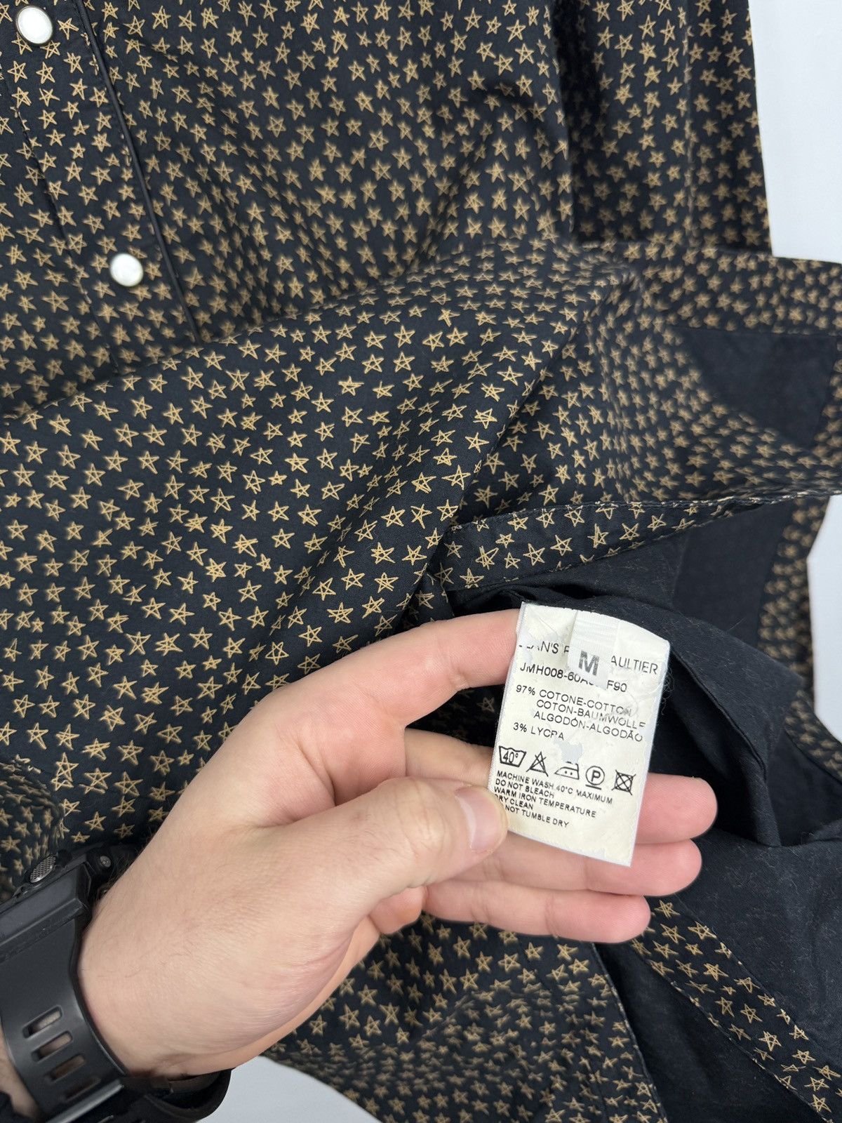 Jean Paul Gaultier 🇫🇷 Vintage 90s Jean Paul Gaultier Star Print Archive Shirt Size US M / EU 48-50 / 2 - 7 Thumbnail