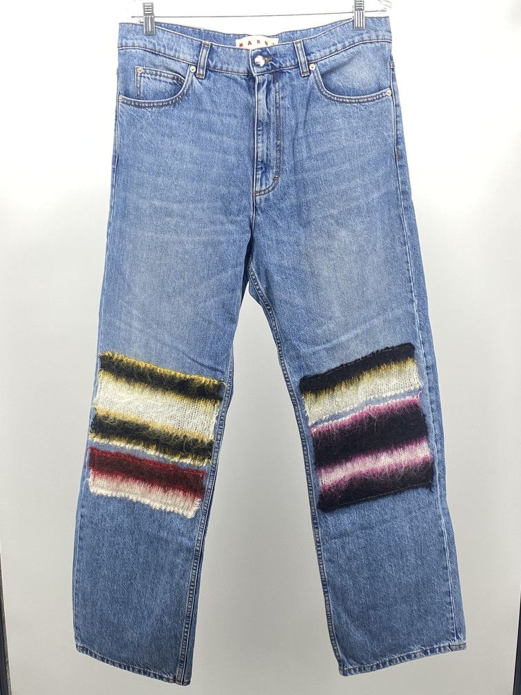 image of Marni Mohair Patchwork Denim, Men's (Size 34)