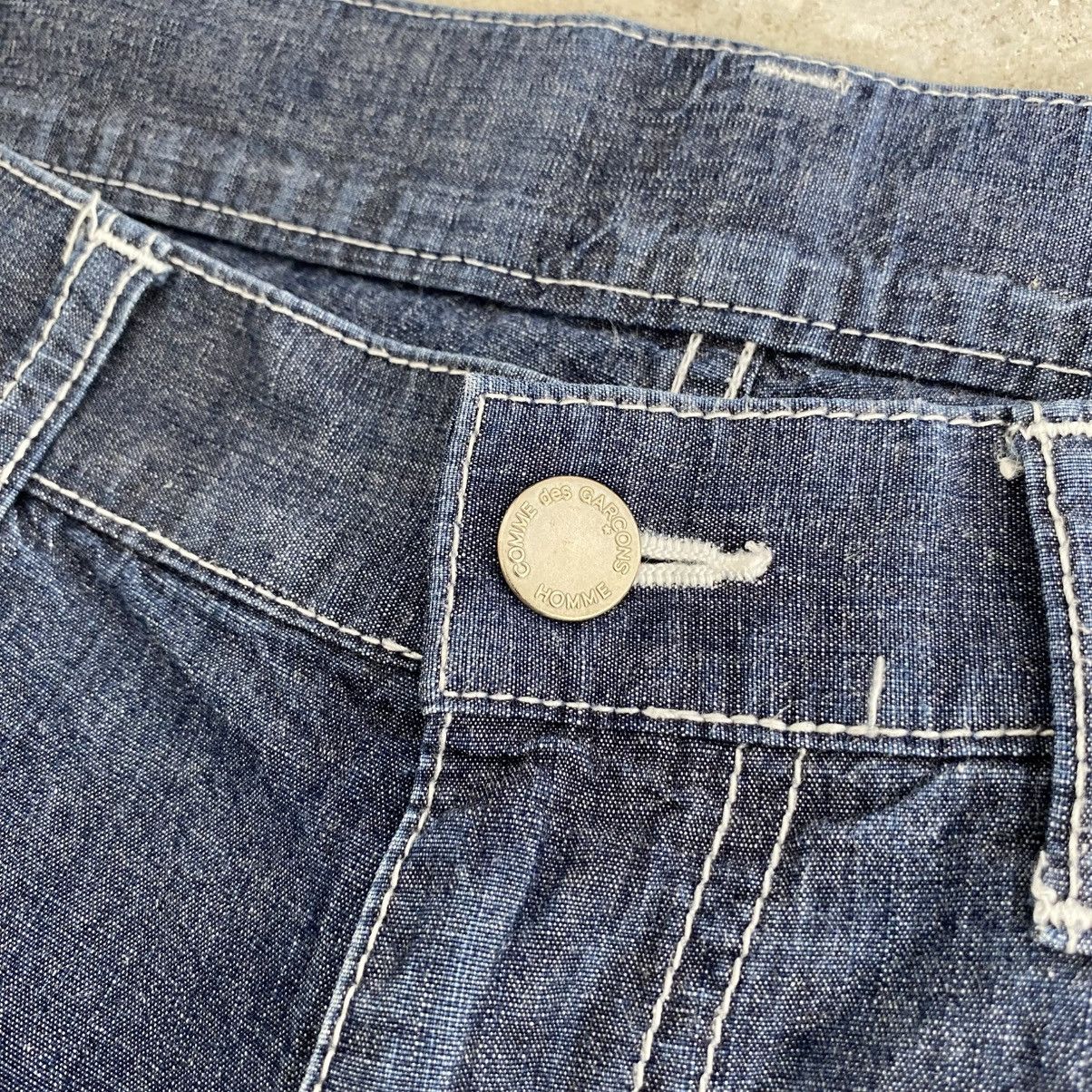 Comme des Garcons Homme SS09 CdGH Lined Panelled Light Weight Wide Denim Jeans Size US 34 / EU 50 - 6 Thumbnail