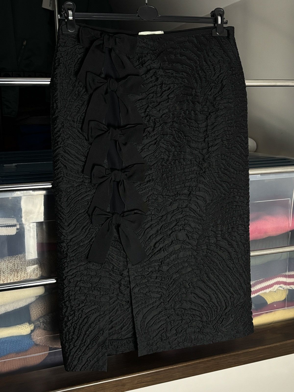 Fendi Fendi Midi Pencil Dress Bows Ribbons Luxury Designer Size 28" / US 6 / IT 42 - 2 Thumbnail