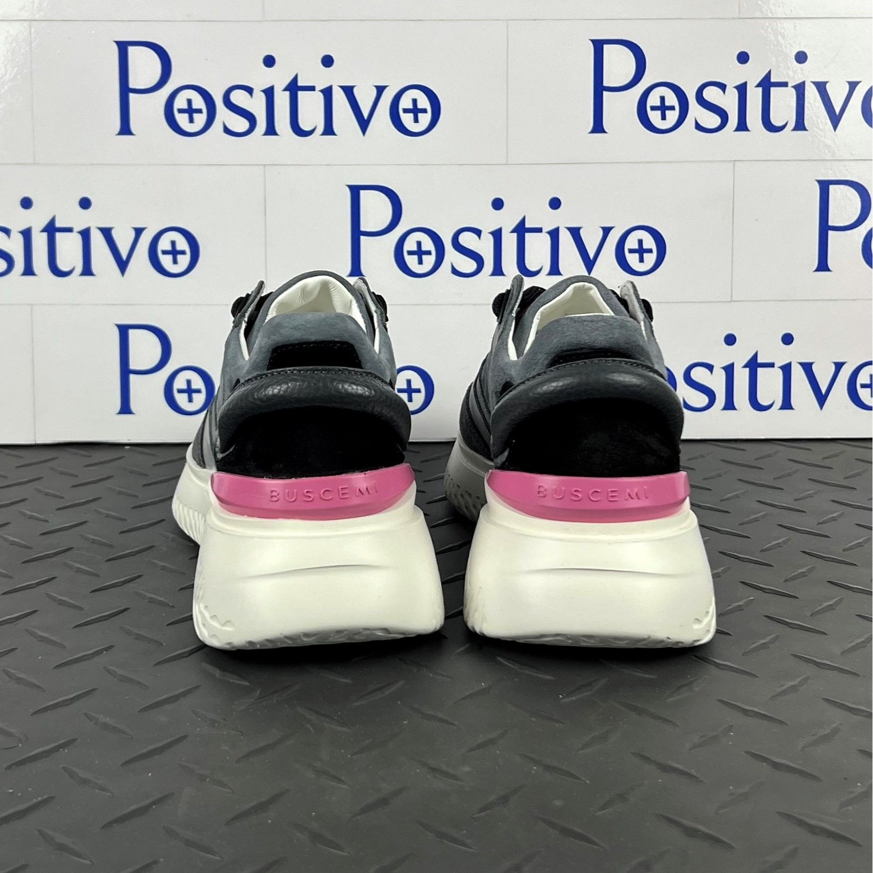 Buscemi Buscemi Veloce Dark Grey Leather Sneakers US 7 SAMPLE Size US 7 / IT 37 - 6 Thumbnail