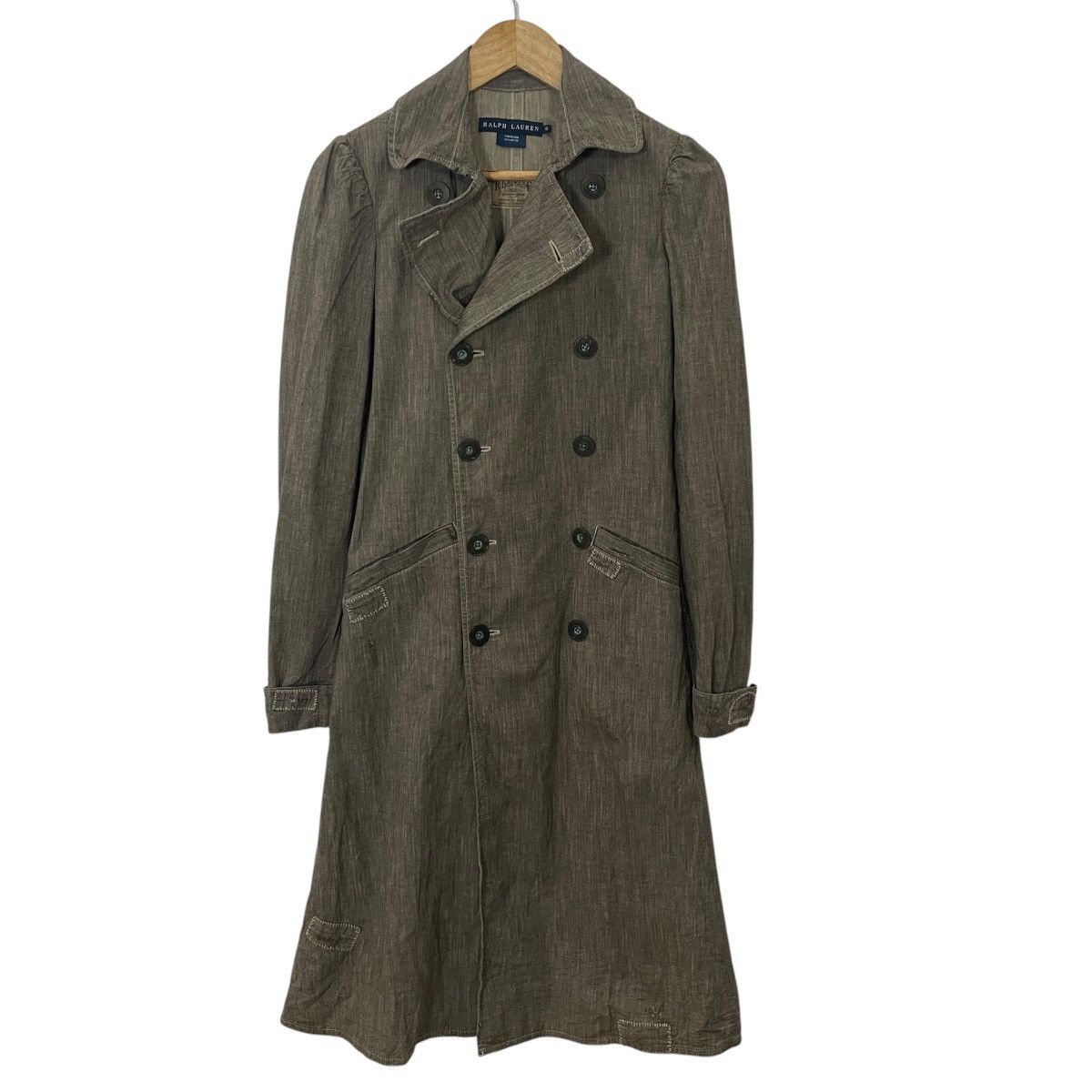 Ralph Lauren Vintage Ralph Lauren Denim Trench Coat Size S / US 4 / IT 40 - 9 Thumbnail