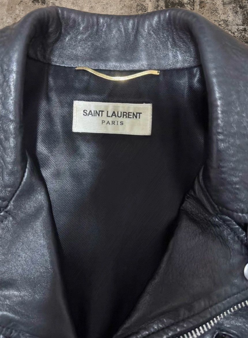 Saint Laurent L17 Bloodluster Leather Jacket