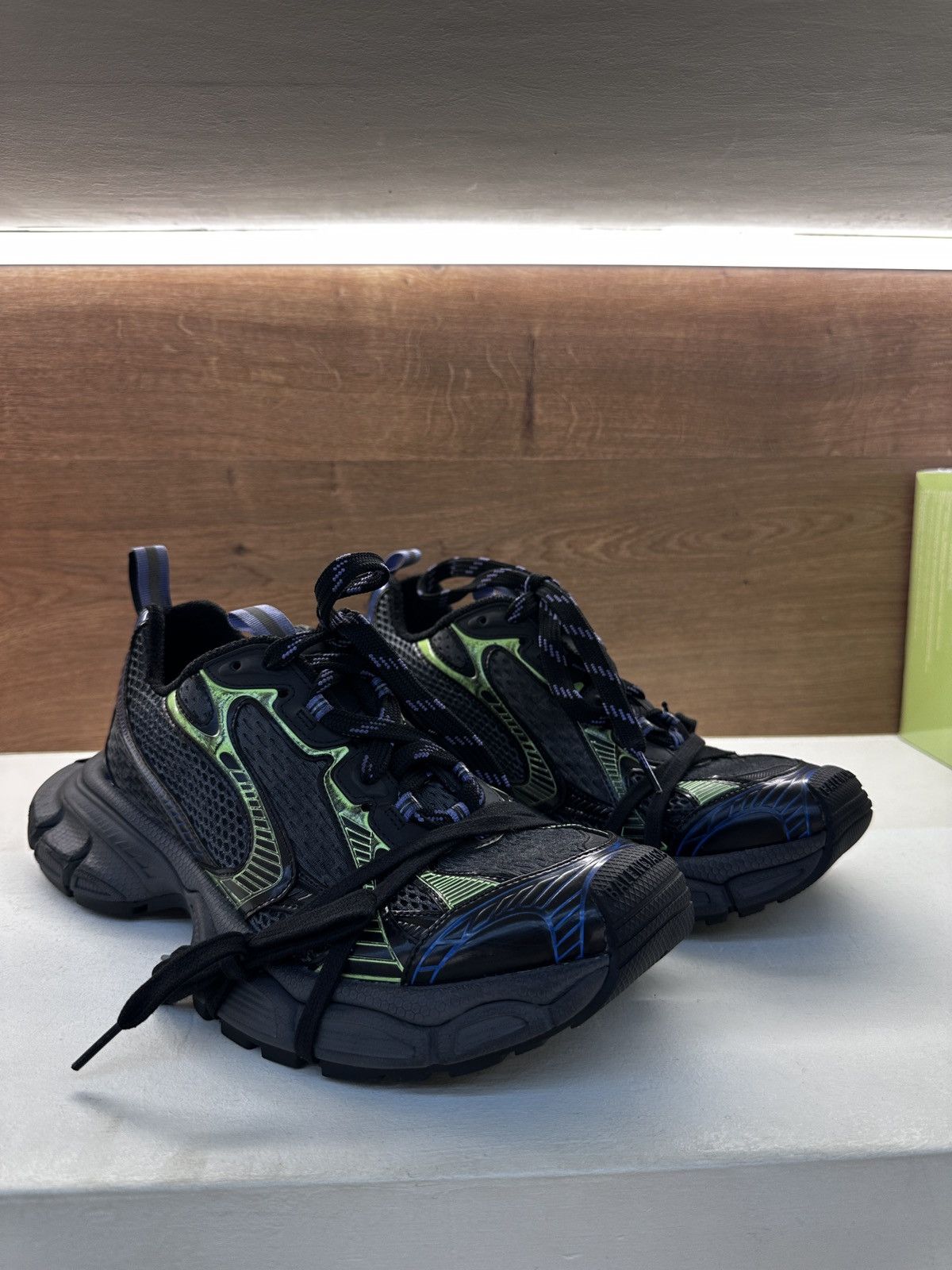 Balenciaga Balenciaga 3XL Sneakers “Black Neon” Size US 8.5 / EU 41-42 - 4 Thumbnail