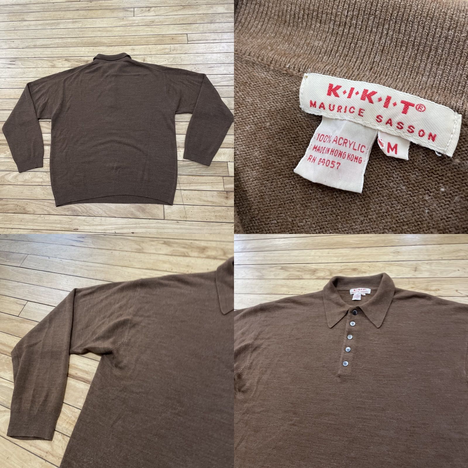 Vintage VINTAGE Maurice Sasson Kikit Polo Sweater XL Green Mens Pullover Knit Solid 90s Preppy Academia City College Classic Dad Fashion Size US XL / EU 56 / 4 - 9 Thumbnail