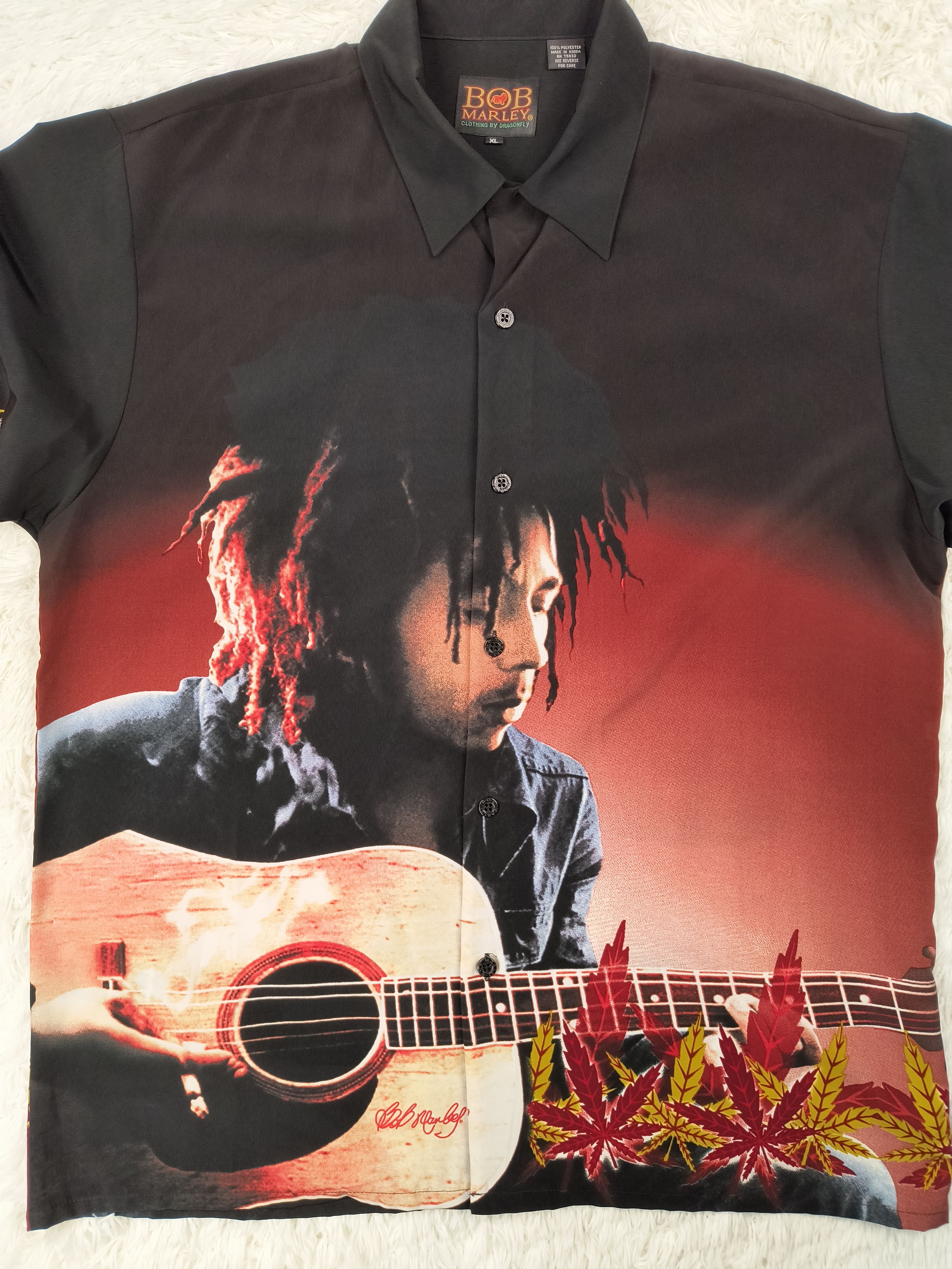 Bob Marley Vintage Bob Marley song of freedom 90s button up shirt Size US XL / EU 56 / 4 - 3 Thumbnail