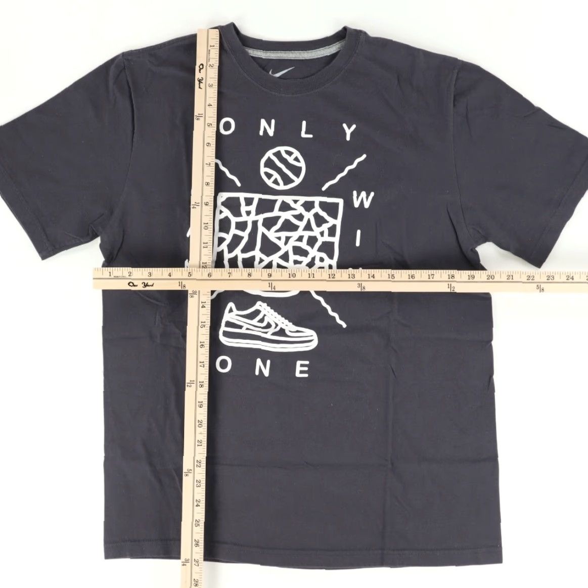 Nike Nike Only One Can Win Solid T-Shirt Gray Men's L Size US L / EU 52-54 / 3 - 3 Thumbnail