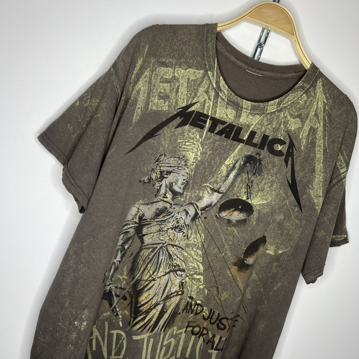 Band Tees × Metallica × Vintage Rare Vintage Metallica And Justice For All Graphic T-shirt Size US L / EU 52-54 / 3 - 3 Thumbnail