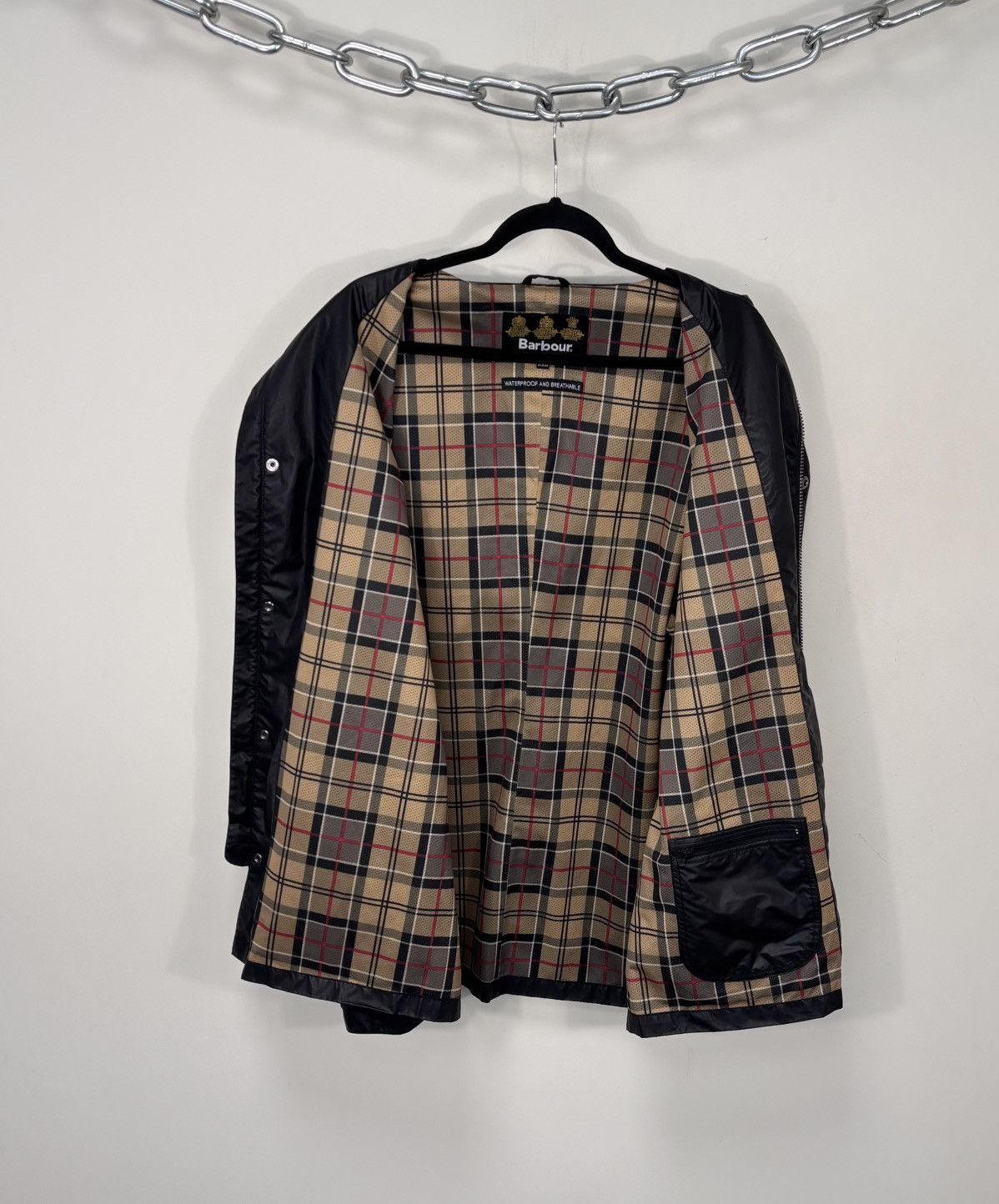 Barbour Barbour International Men’s Norton Black Jacket Coat Size US XXL / EU 58 / 5 - 2 Thumbnail