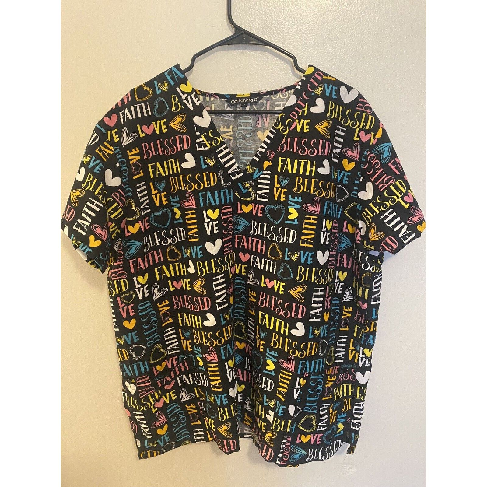 & Other Stories 1 PAIR OF WOMEN'S SILKY UNIFORMS SCRUB TOP STRETCH SIZE 2XL Size XXL / US 16-18 / IT 52-54 - 9 Thumbnail