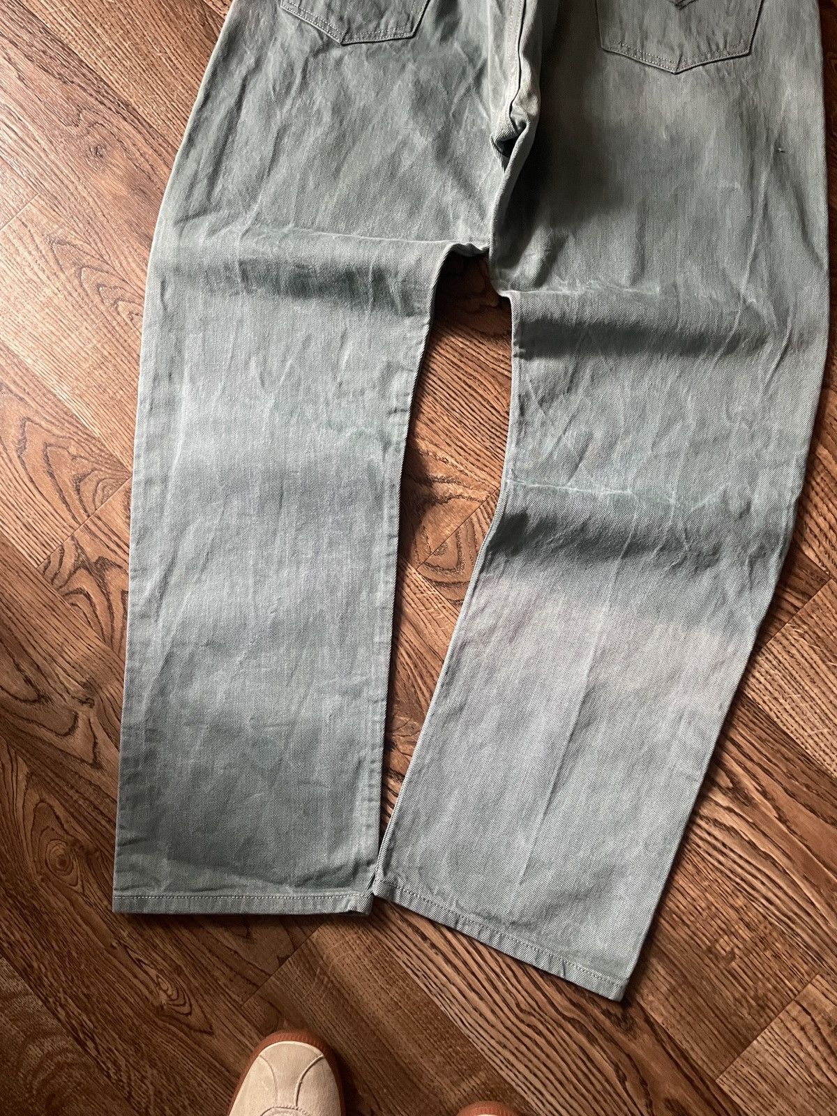 Levi's Vintage Levis 501 Green Button Fly Denim Jean Size US 38 / EU 54 - 2 Thumbnail