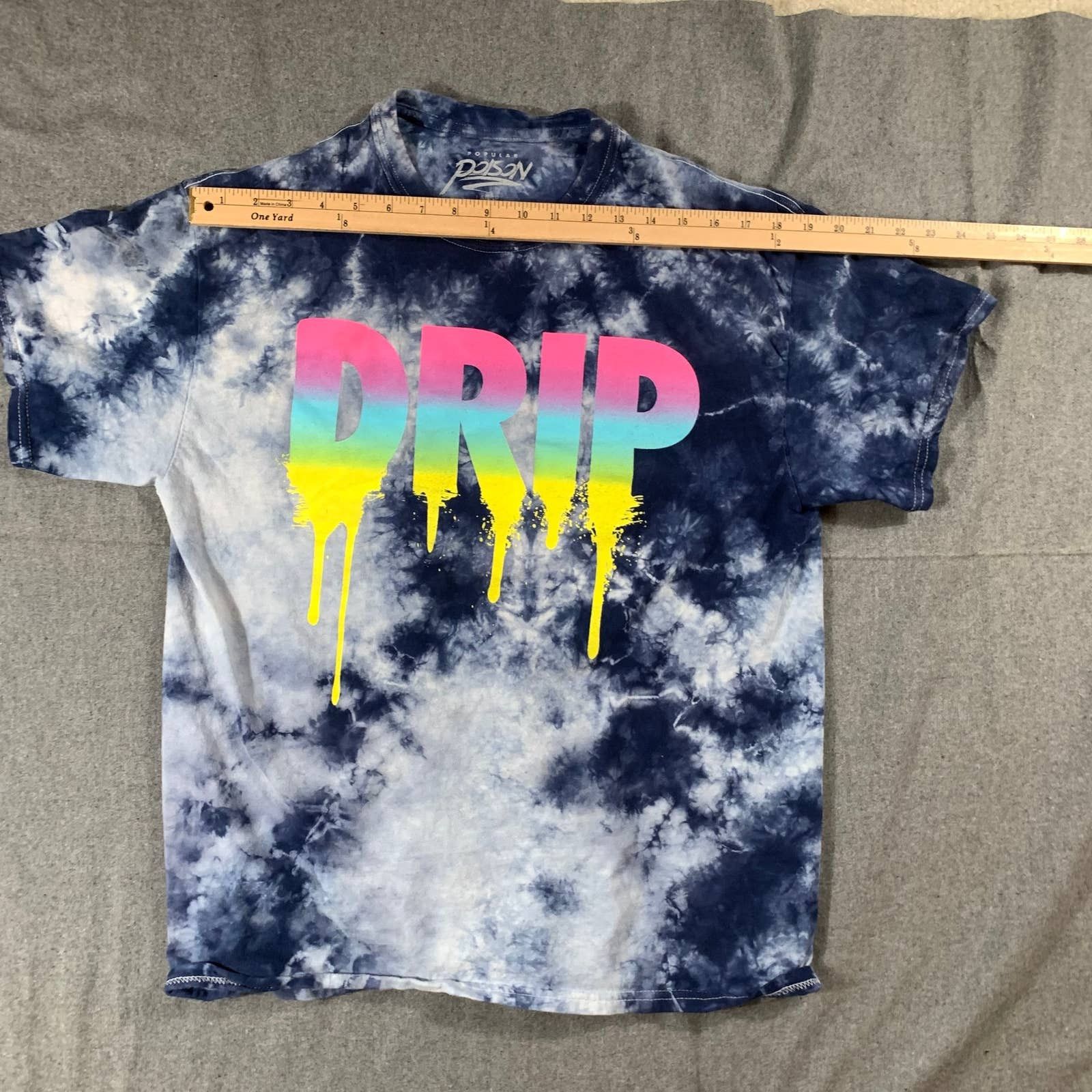 Other Popular Poison Tie Dye Drip Shirt Adult Large Blue Size L / US 10 / IT 46 - 4 Thumbnail