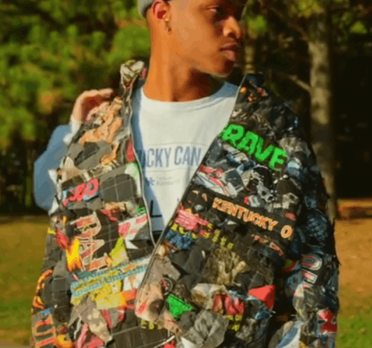 Asspizza × Kentucky Boy Tyler T Shirt Patchwork Jacket - KentuckyBoyTyler/Dogma Size US M / EU 48-50 / 2 - 2 Thumbnail