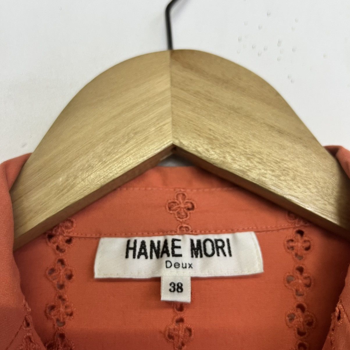 Hanae Mori HANAE MORI DEUX Vintage Casual Summer Eyelet Blouse Size XS / US 0-2 / IT 36-38 - 7 Thumbnail