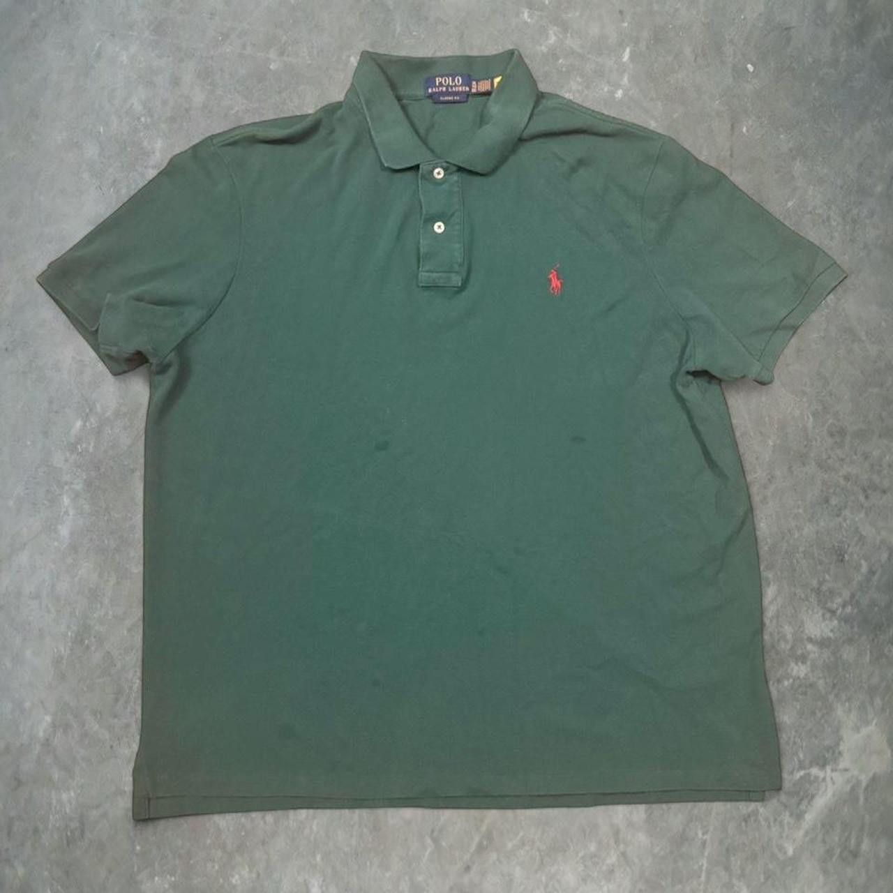 Polo Ralph Lauren Crazy Vintage Y2K/2000s Green Polo Ralph Lauren polo Shirt! Size US L / EU 52-54 / 3 - 1 Thumbnail
