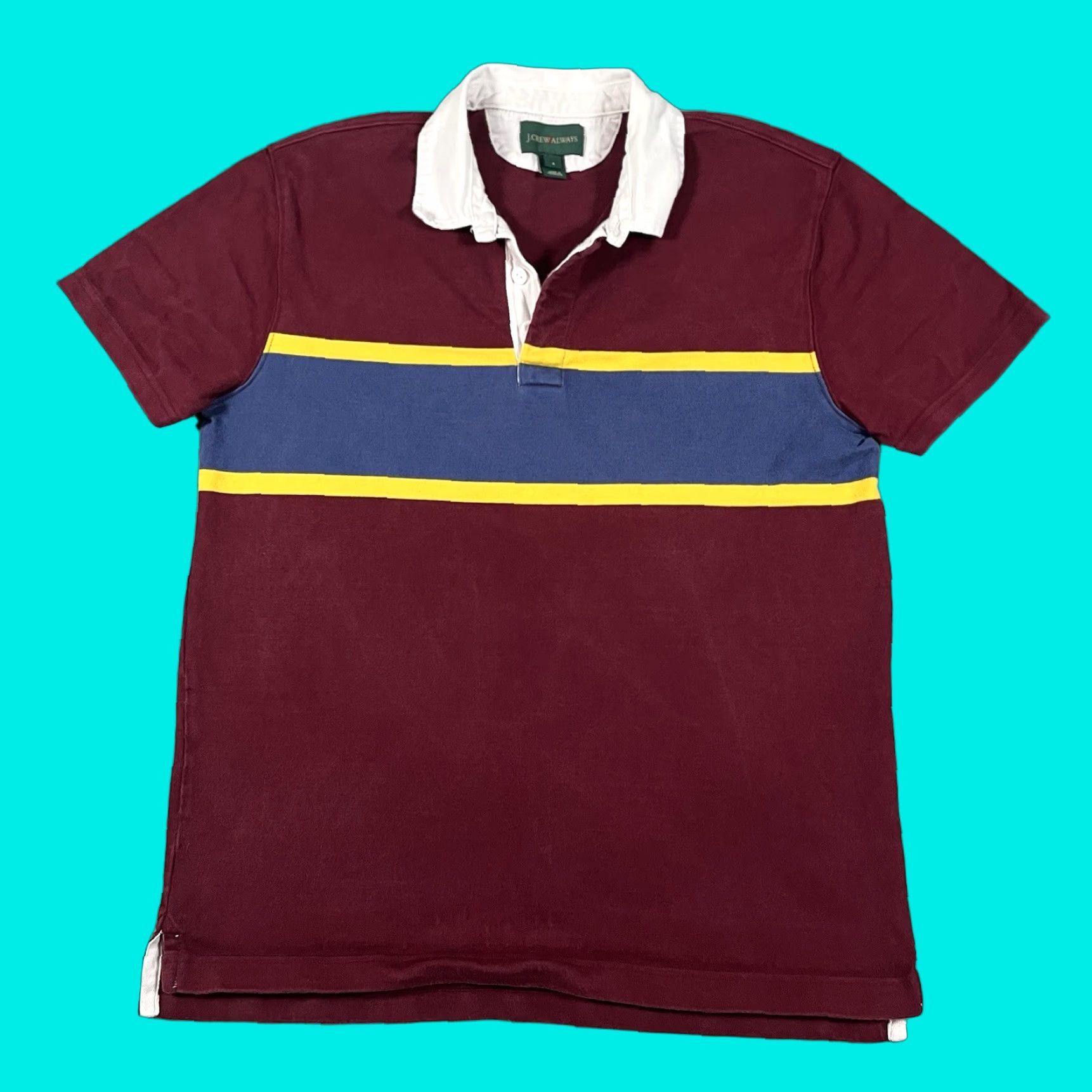 J.Crew J.CREW Polo Shirt Mens S Red Stripe Cotton Knit Short Sleeve Rugby Casual 90s Preppy N/A Size US S / EU 44-46 / 1 - 1 Thumbnail
