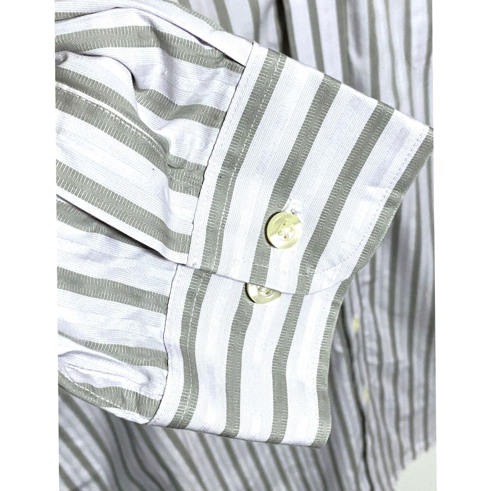 Roundtree & Yorke Roundtree & Yorke Shirt Men 2XT Striped Button Classic Preppy Office Career Work Size US XXL / EU 58 / 5 - 3 Thumbnail