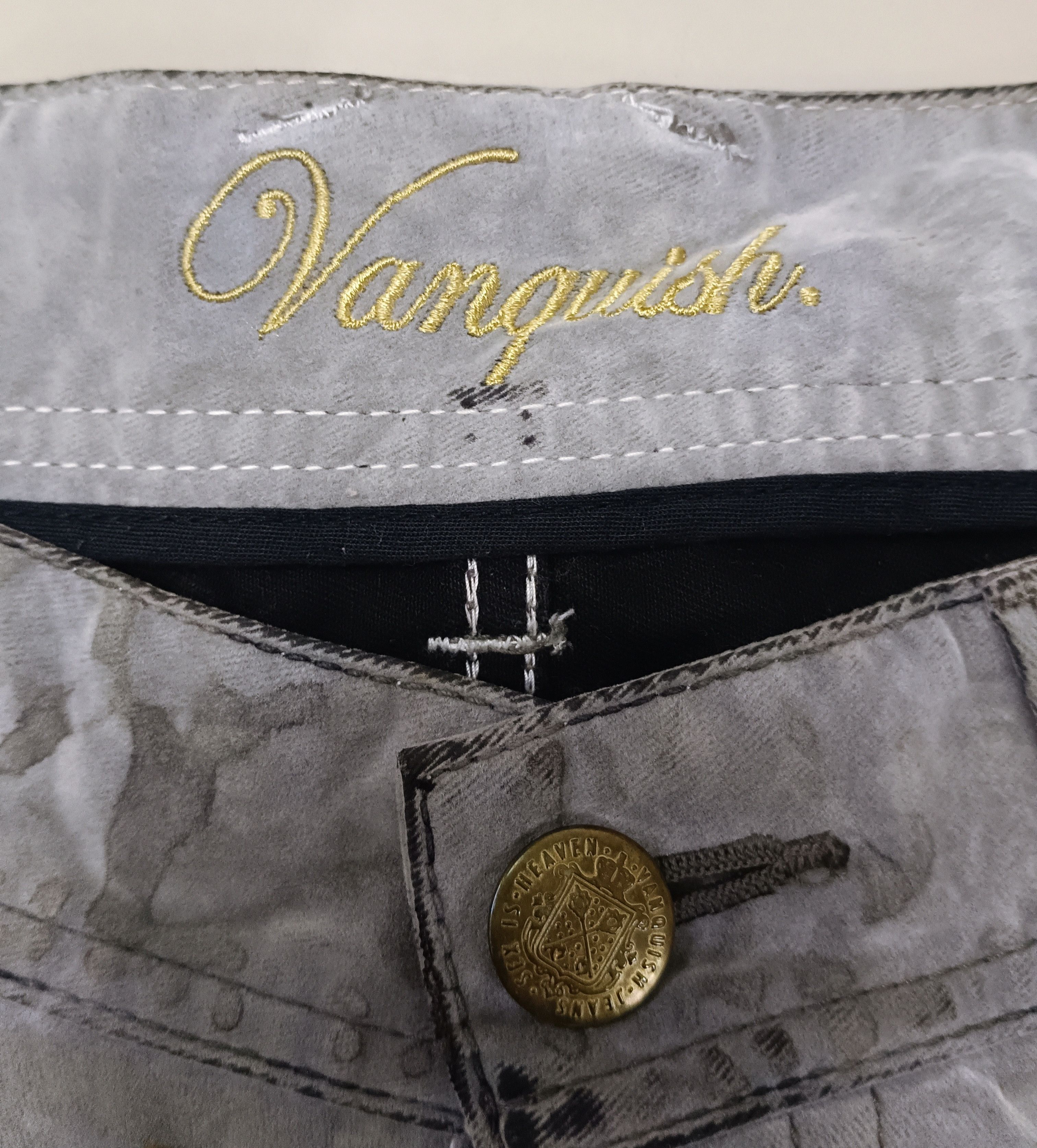 If Six Was Nine × Le Grande Bleu (L.G.B.) Japanese Flare Punk Gothic Vanquish Pants Jeans Size US 32 / EU 48 - 5 Thumbnail