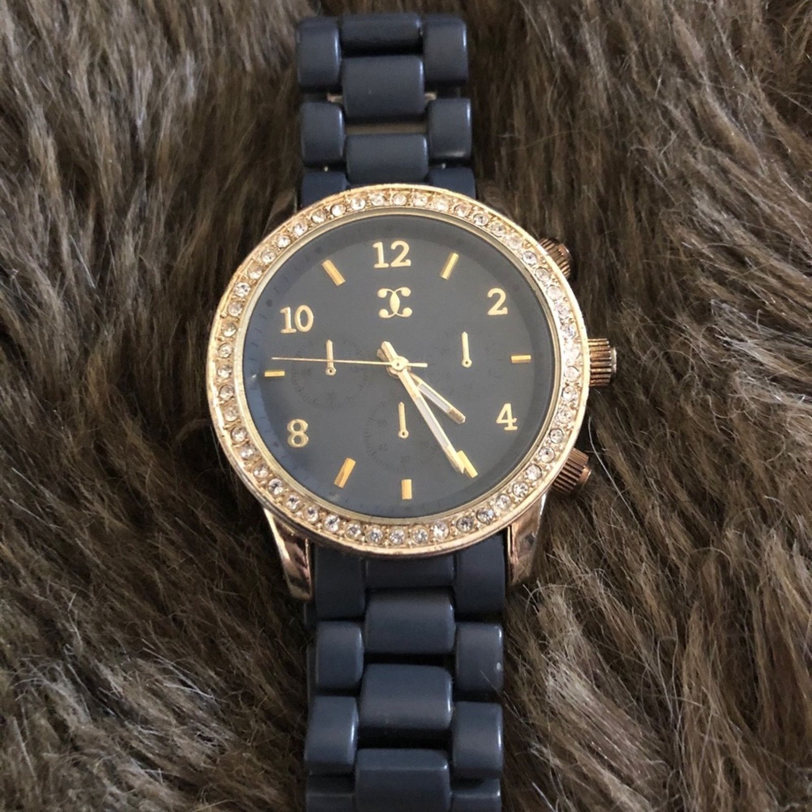 Jewelry Ladies C&C California blue band rhinestone watch Size ONE SIZE - 5 Thumbnail
