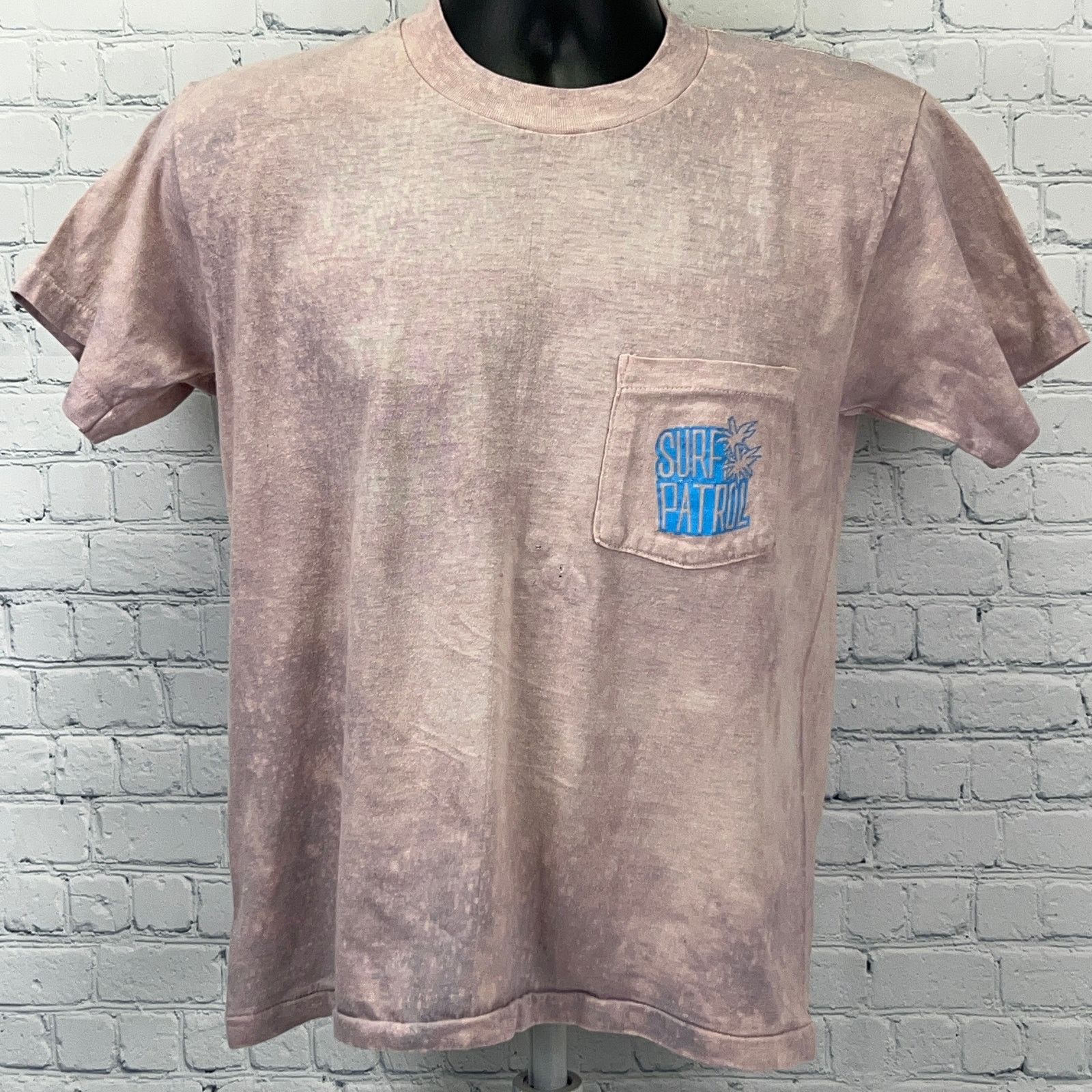 Vintage Vintage 80s Surf Patrol Shark T Shirt Surfer Surfing Beige M Size US M / EU 48-50 / 2 - 2 Thumbnail