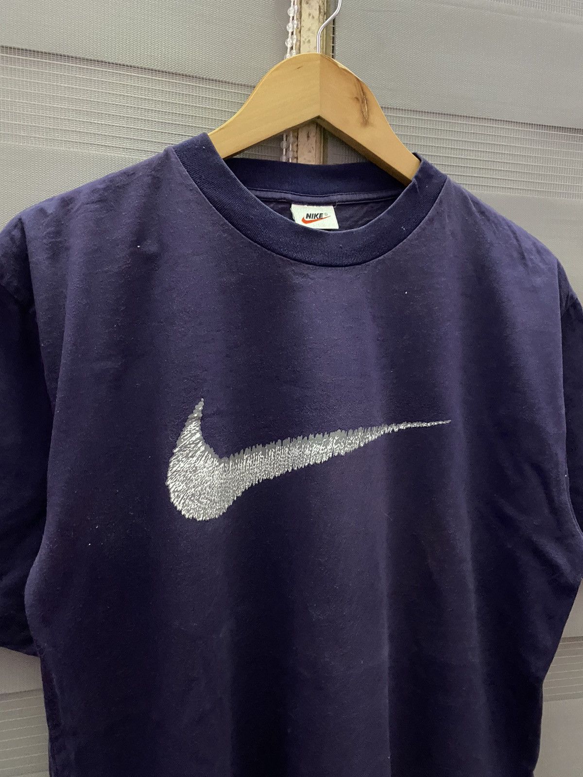Vintage Vintage 90s Nike Crayon Swoosh Tees Size US L / EU 52-54 / 3 - 2 Thumbnail